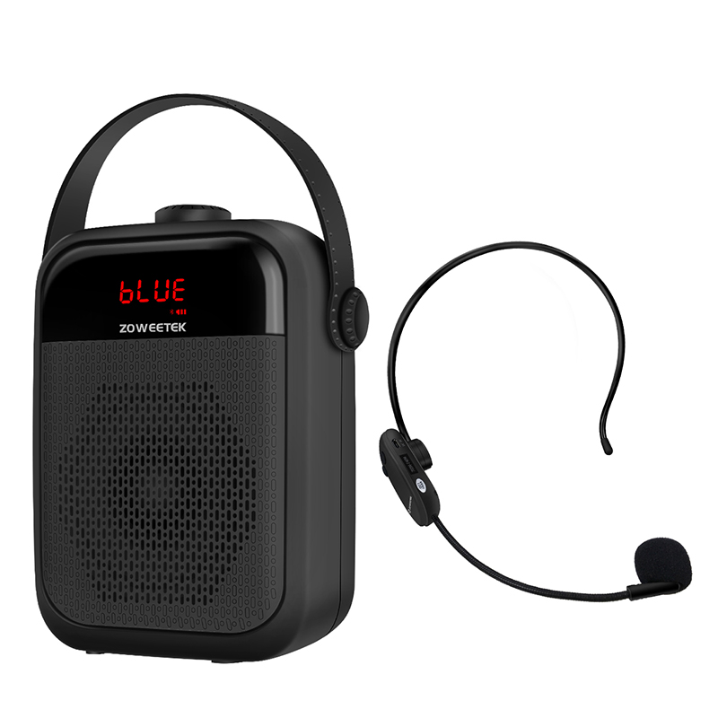 Multi-function Wireless FM Headset Microphone Radio Microphone Speaker 